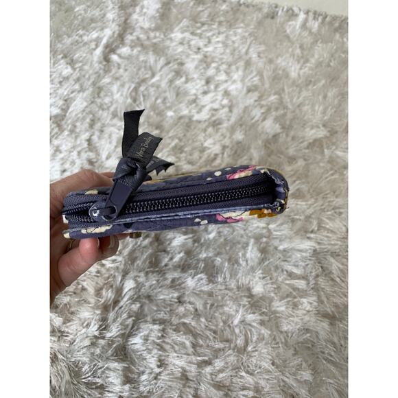 Vera Bradley Charmont Meadow Wallet Turn Lock Zip Around - Picture 8 of 8